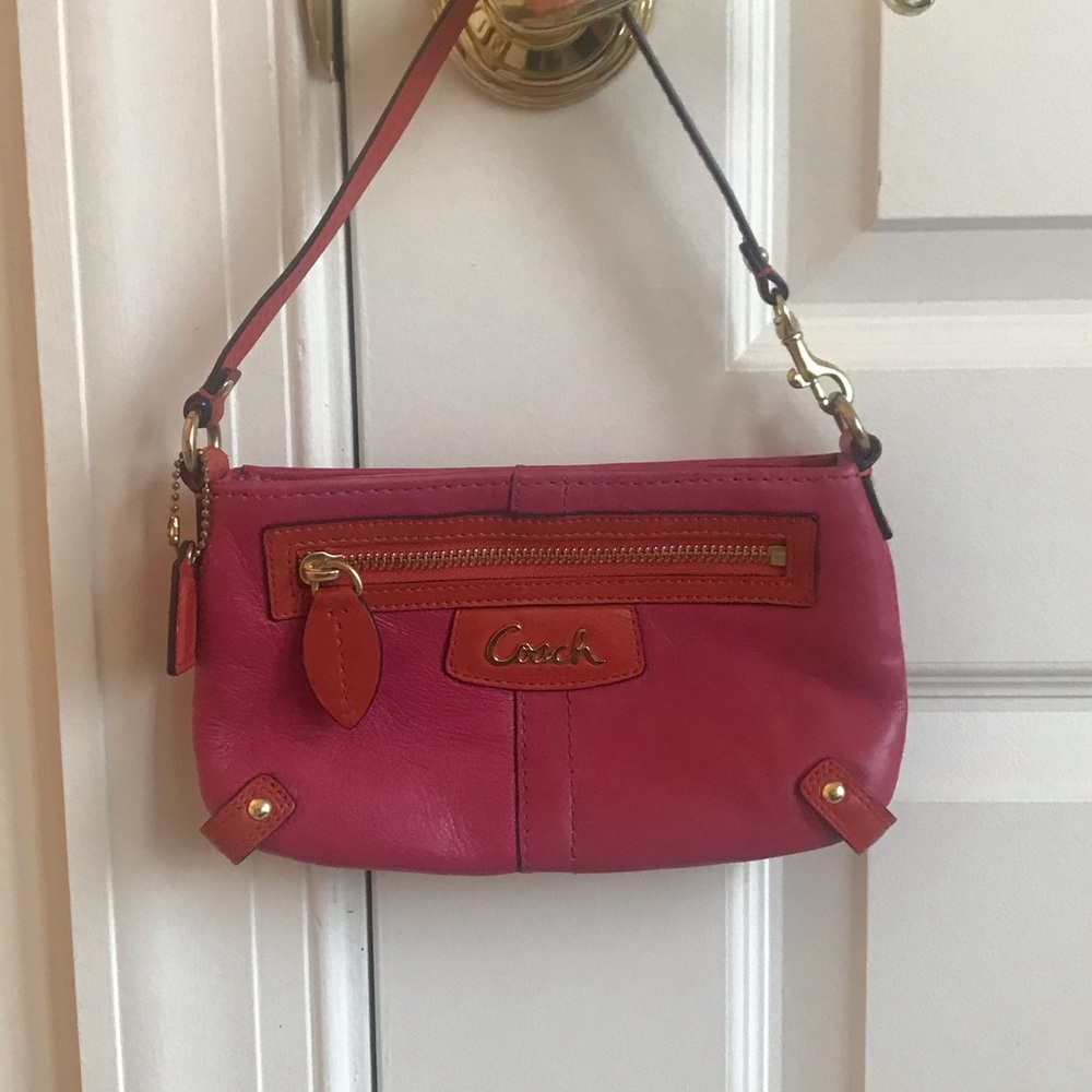 Coach Leather Wristlet/Small Purse